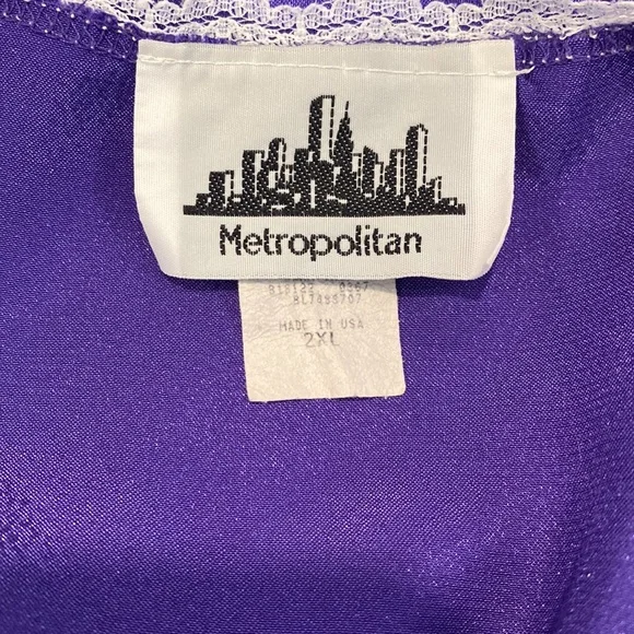 Plus size women’s 2X purple sleepwear - Picture 5 of 7